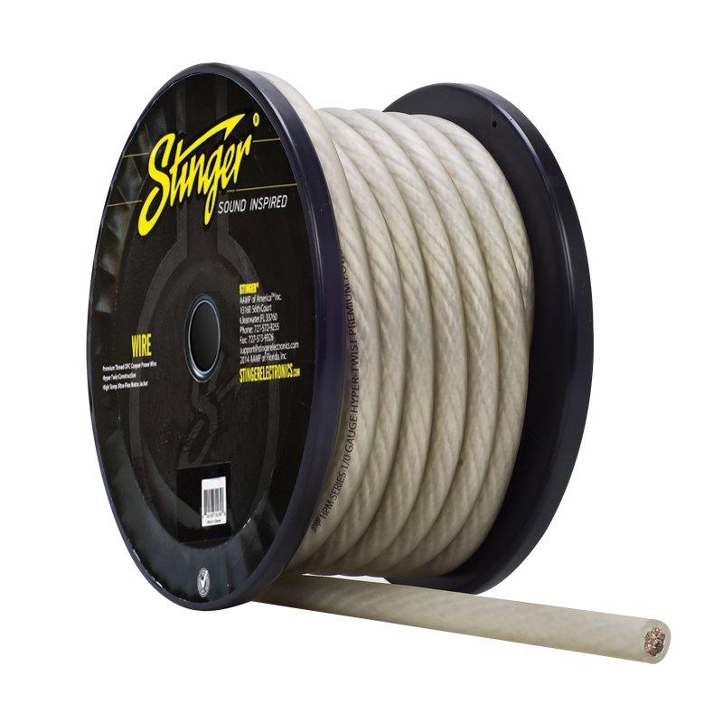 Stinger SHW10C 1/0 Ga Matte Clear Hyper Flex Cable