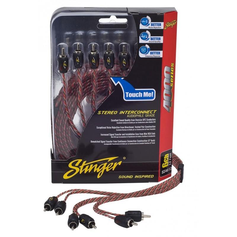 Stinger SI4617 17Ft 6 Channel Rca