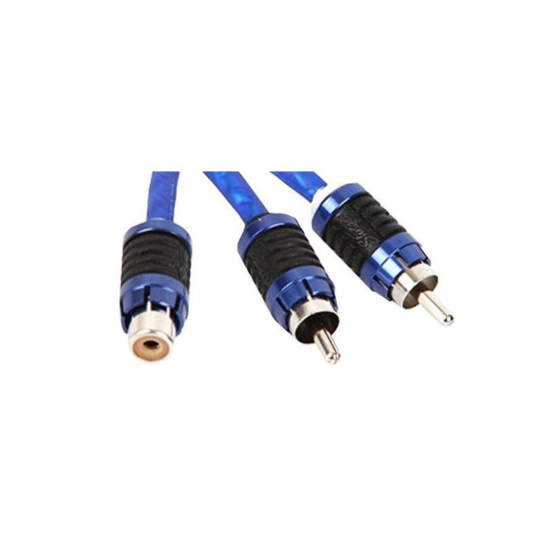 Stinger SI62YM Shielded 2 Male 1 Female Y Adaptor