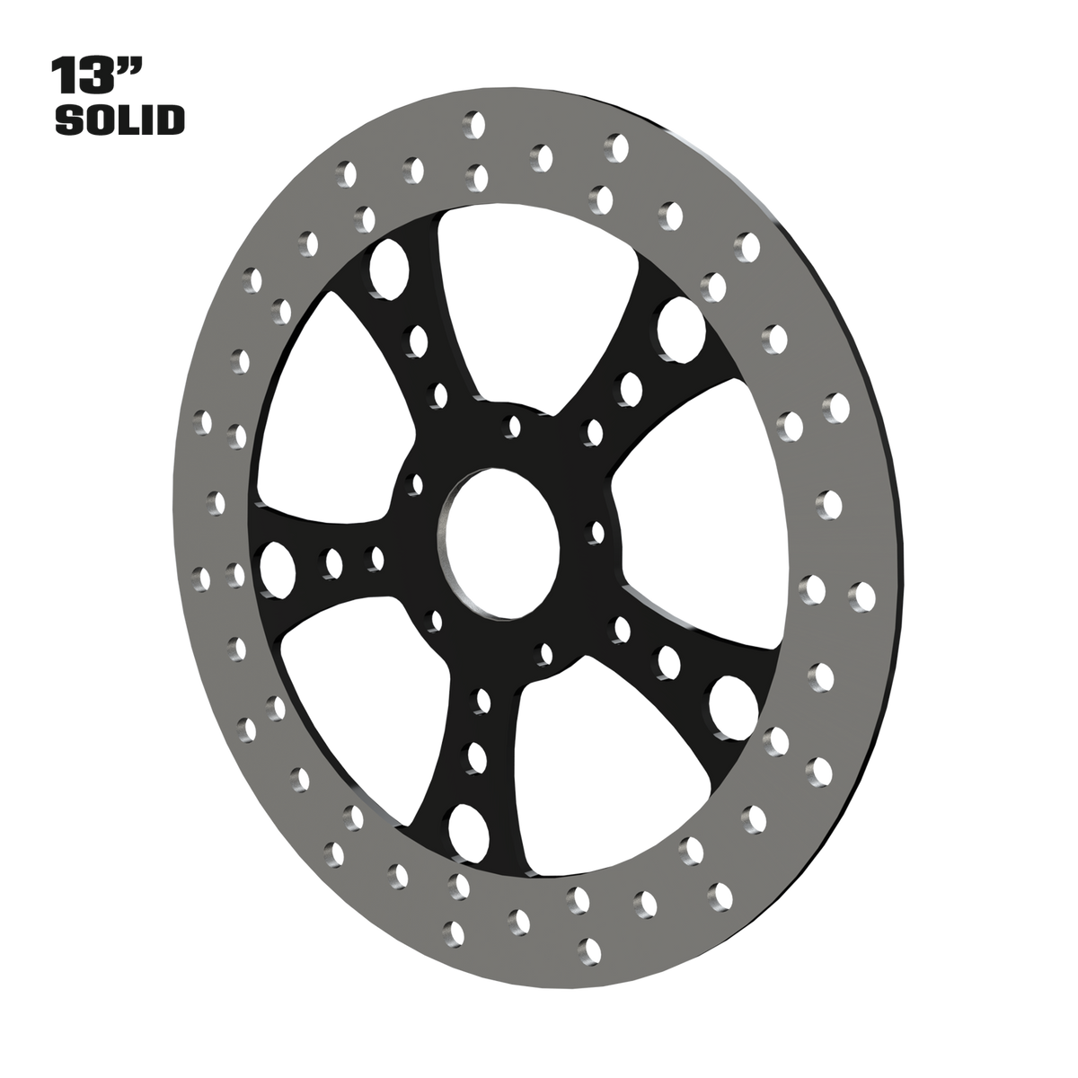 Simply Sinister 13" solid rotor in black