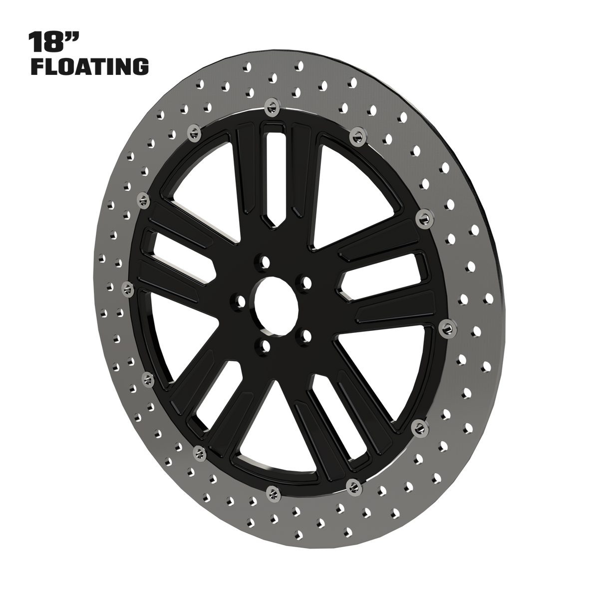 Sinful 18" floating rotor in black