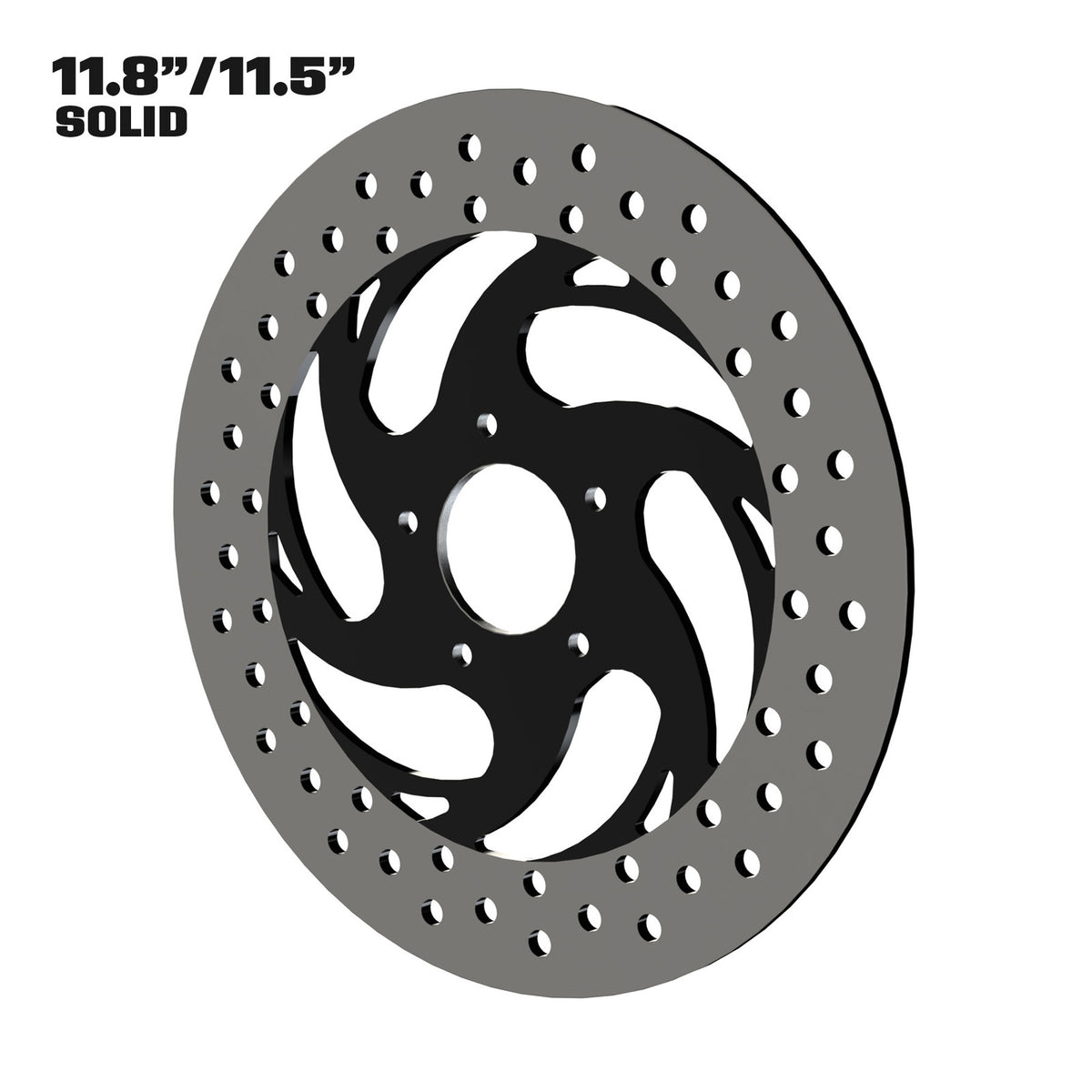 Slinger 11" Floating Rotor in Black