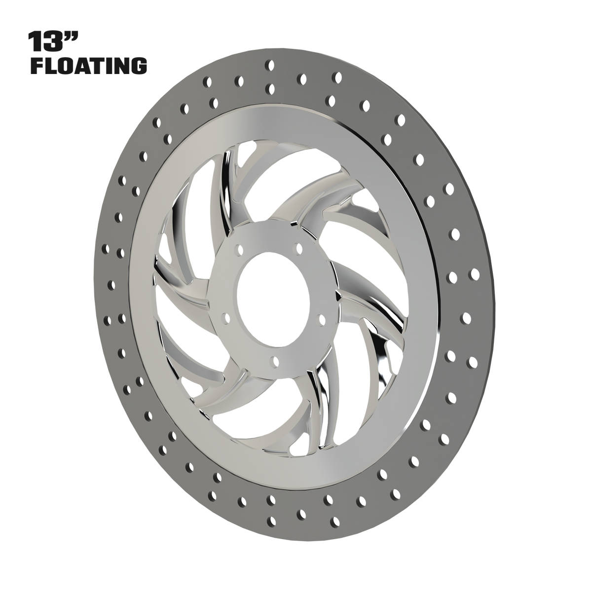 Slinger 13" Floating Rotor in Polished