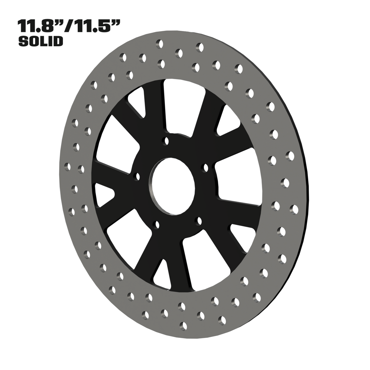 Spartus 11" solid rotor in black