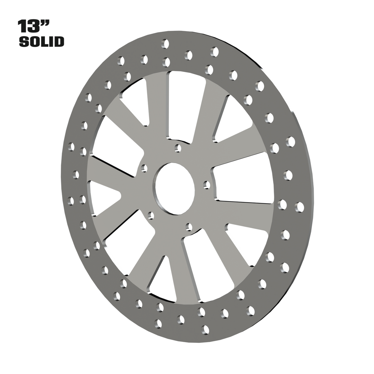 Spartus 13" solid rotor in polished