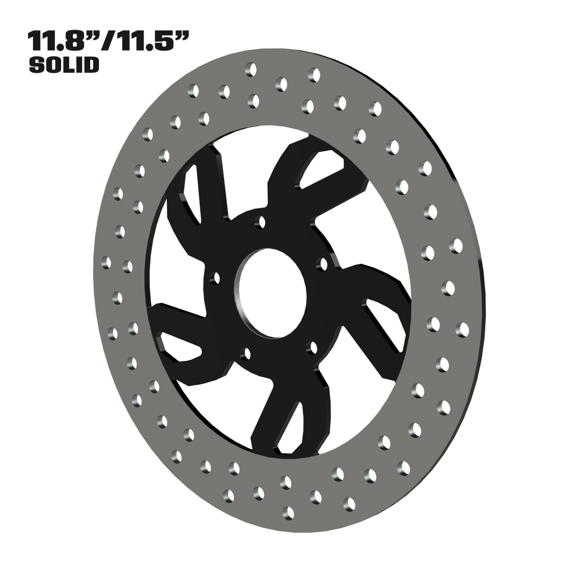 Speed 11" solid rotor in black