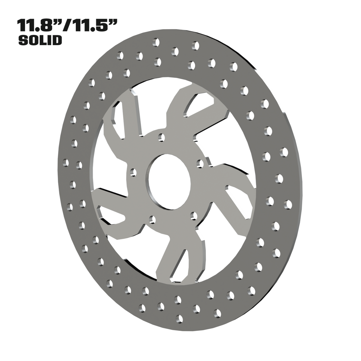 Speed 11" solid rotor in polished