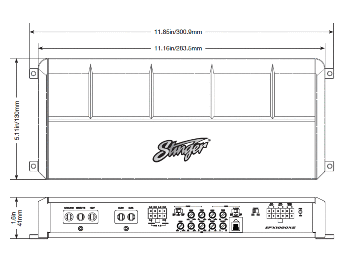 Stinger SPX1000X5 Micro 5 Channel 1000 watts Power Sports Amp