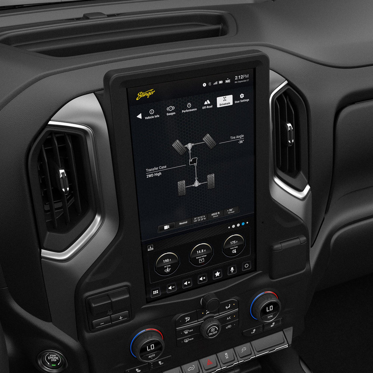 Stinger SRX-GM19128 2019-2023 Select Chevy Silverado/gmc Sierra HORIZON12 Full Integration Kit