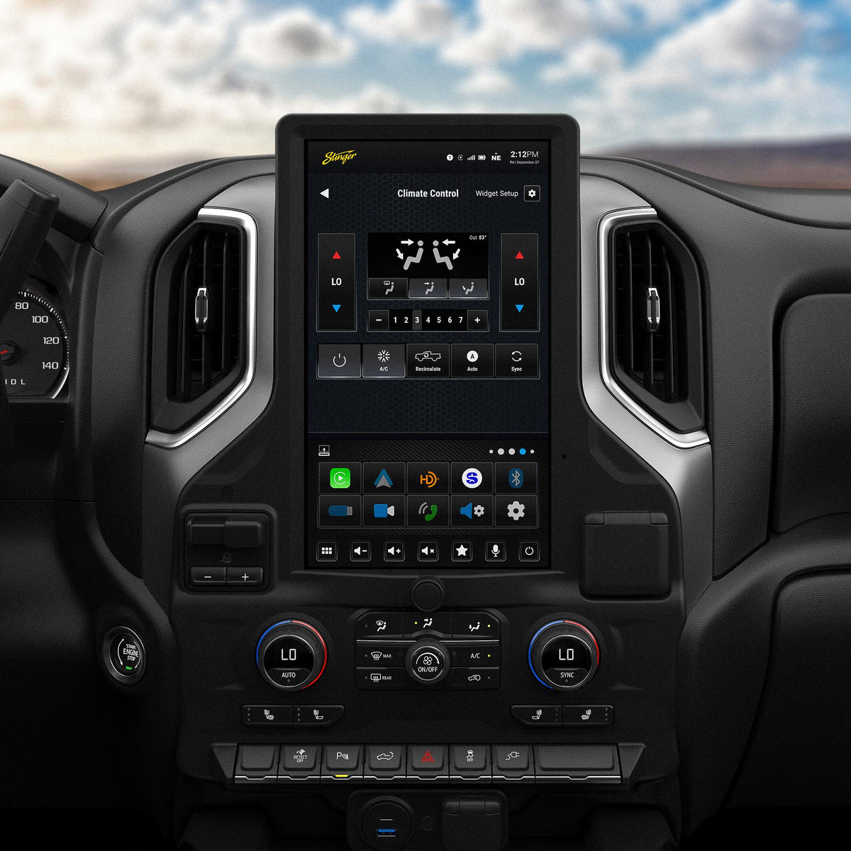 Stinger SRX-GM19128 2019-2023 Select Chevy Silverado/gmc Sierra HORIZON12 Full Integration Kit