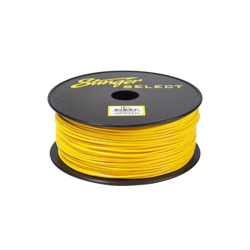 Stinger SSPW18YL Select 18 Gauge Yellow Primary Wire, 500 Ft.