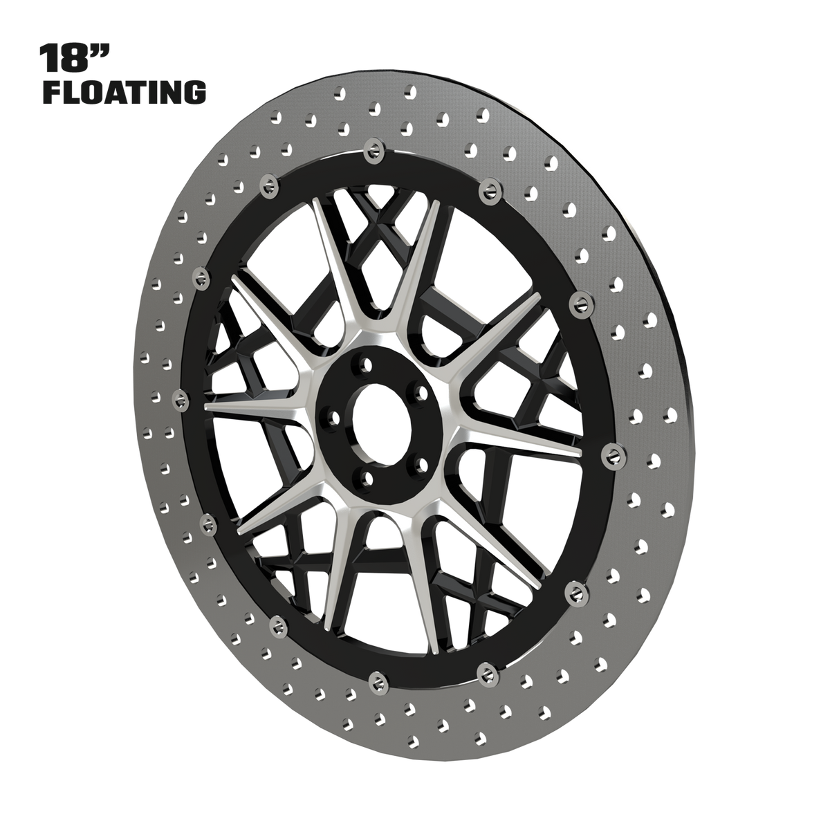 Stiletto 18" Solid Rotor in Black