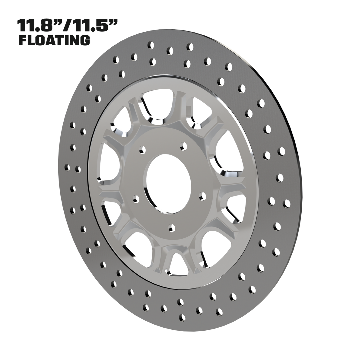 Stiletto 11" Floating Rotor in Polished