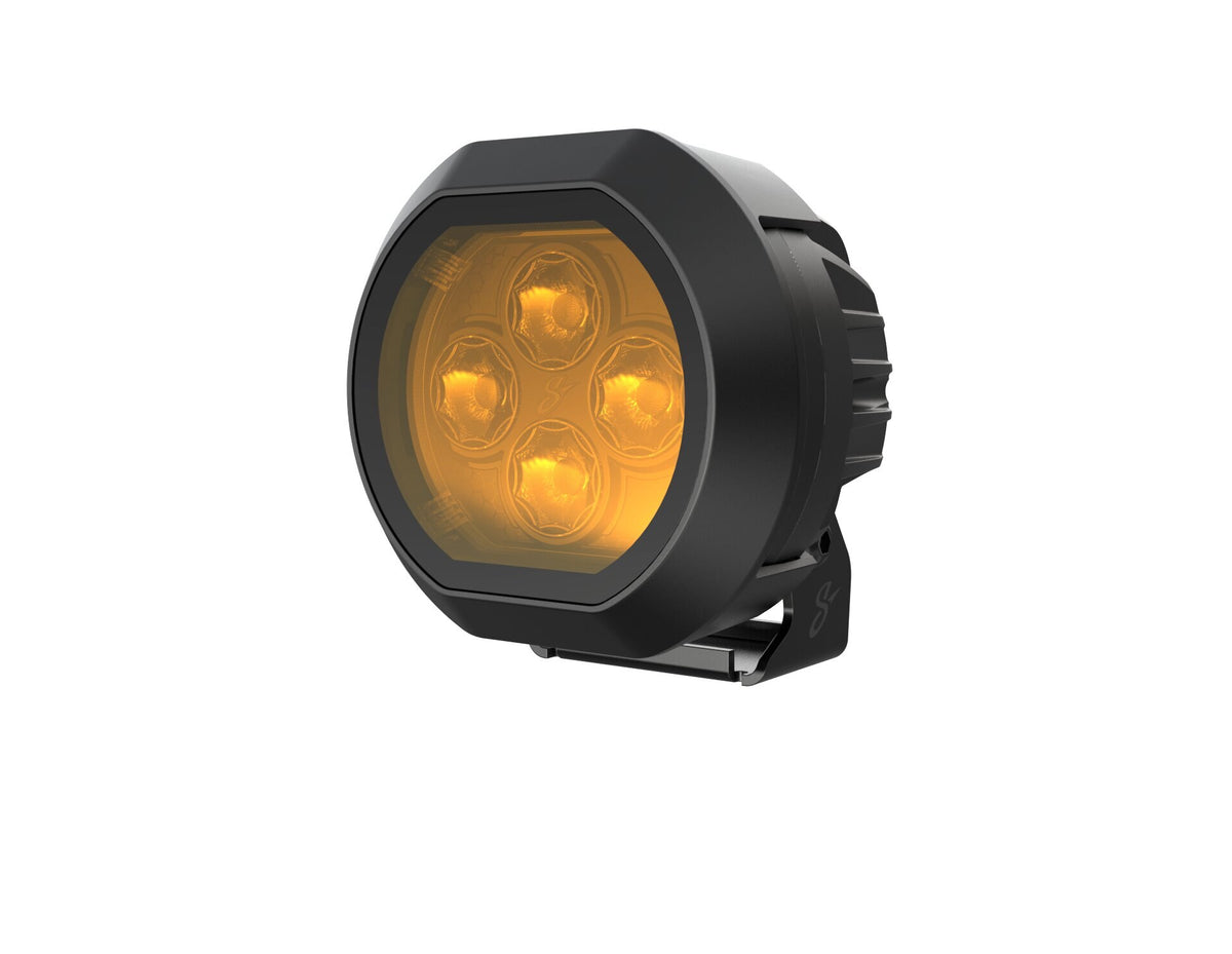 Stinger STL4PDL 4-Inch (4.4" x 4") Amber & White LED Pod Lights (Pair)