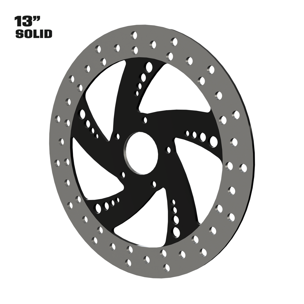 Super Sonic 13" solid rotor in black
