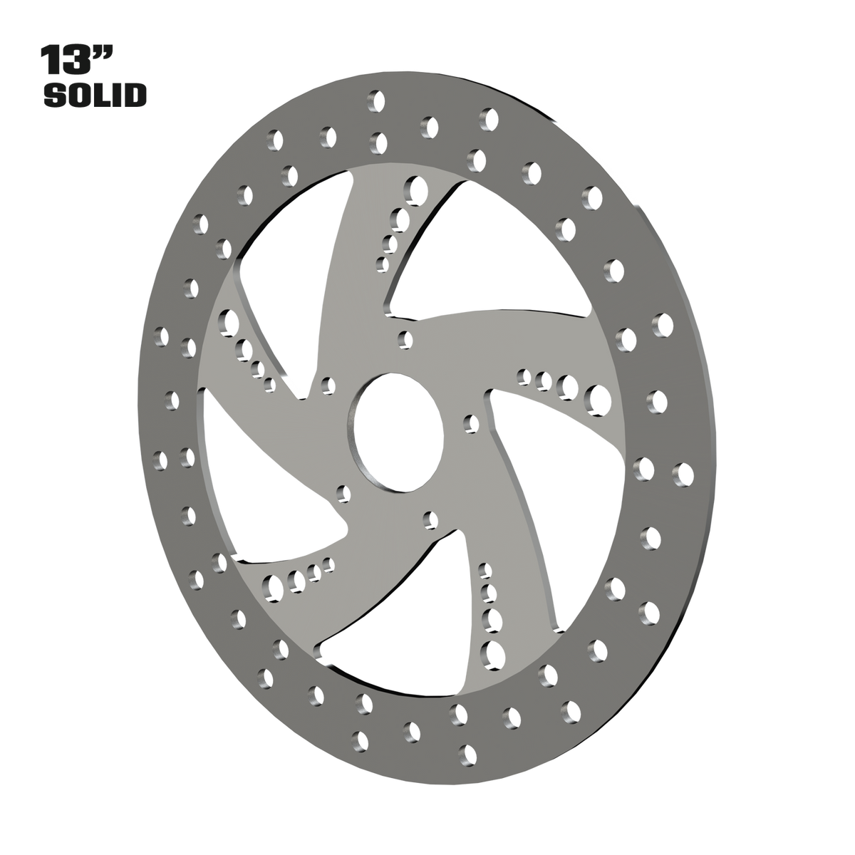 Super Sonic 13" solid rotor in polished