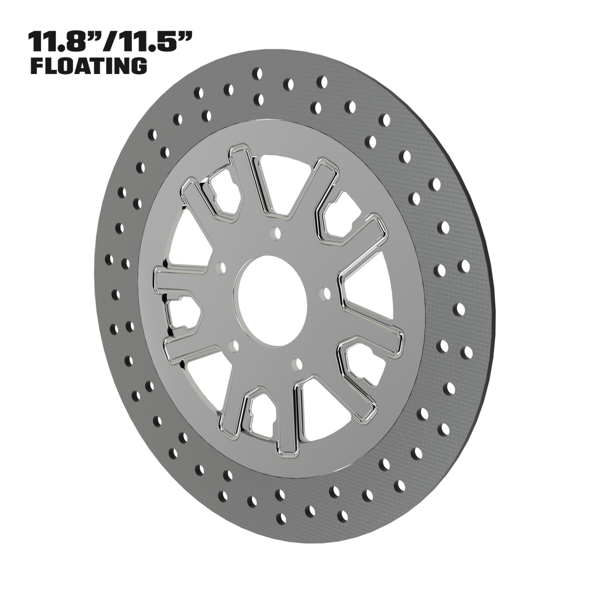 Syndicate 11" floating rotor in polished