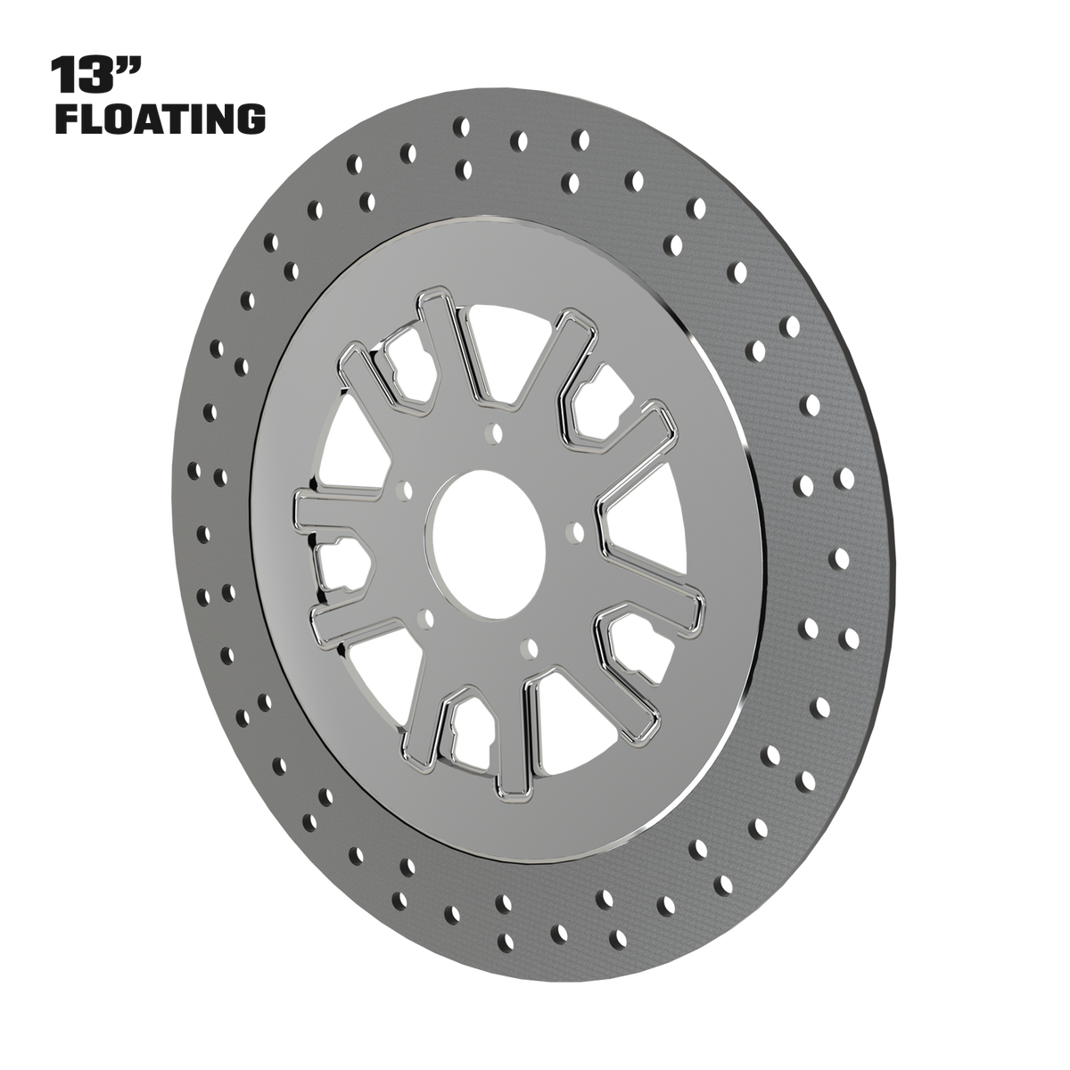 Syndicate 13" floating rotor in polished