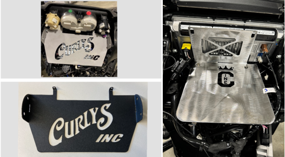 Curly's Inc Amp Tray – Street Glide