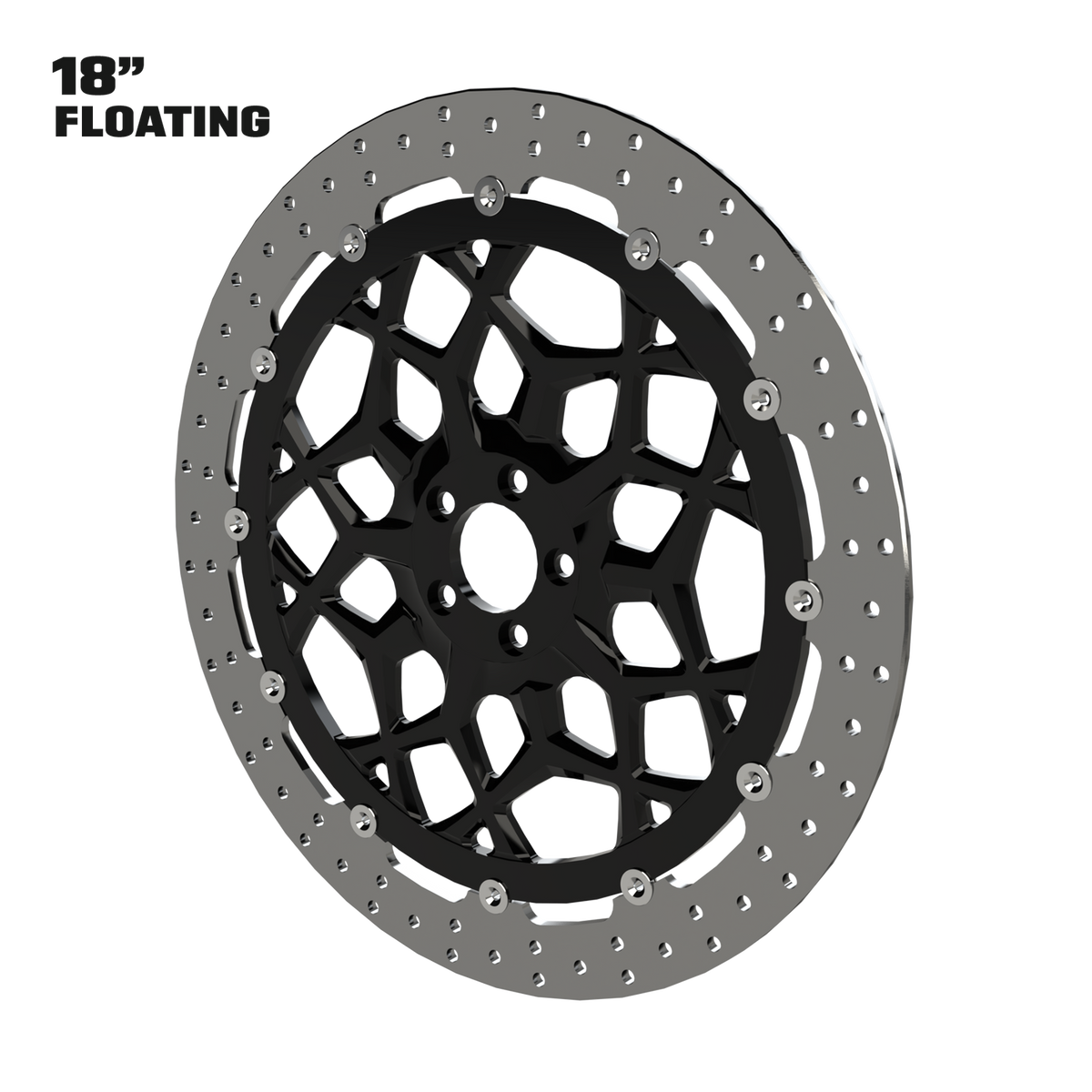 Torque 18" Floating Rotor in Black