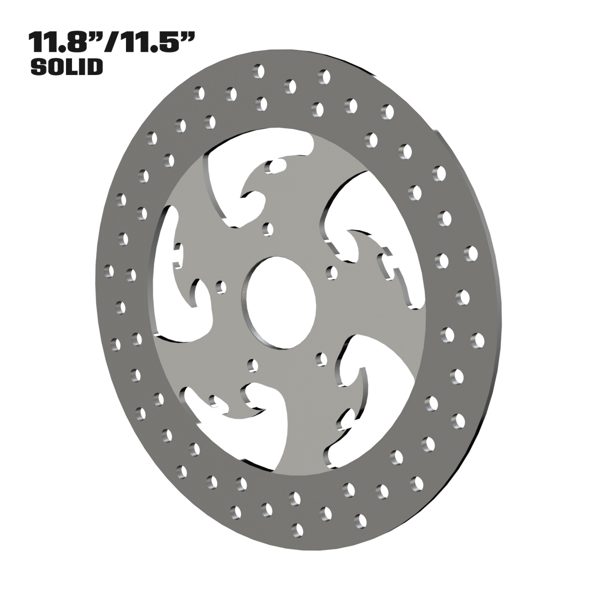 Tribal 11" solid rotor in polished
