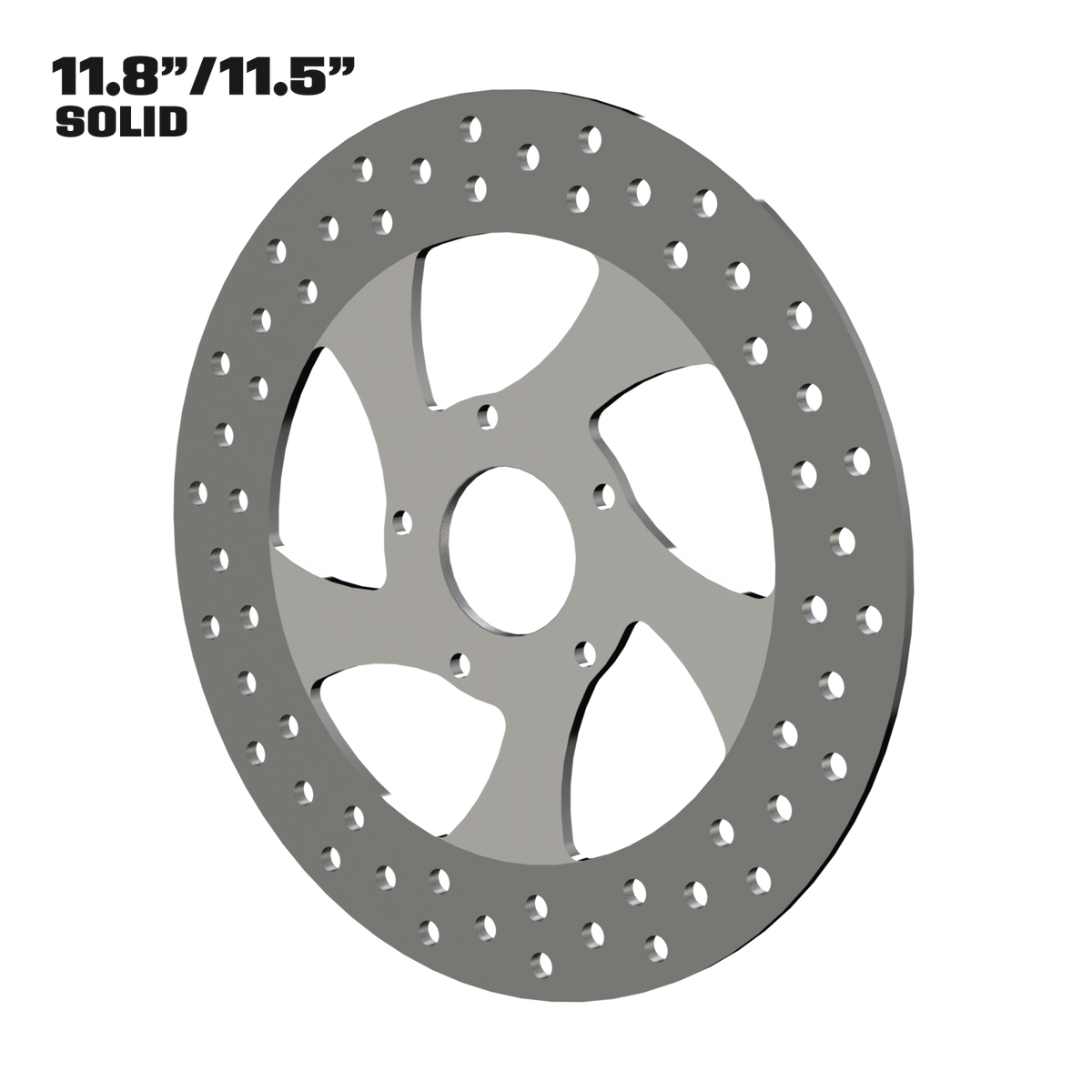 Twisted Steel 11" solid rotor in polished