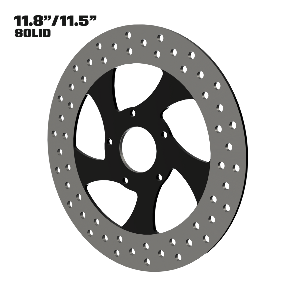 Twisted Steel 11" solid rotor in black