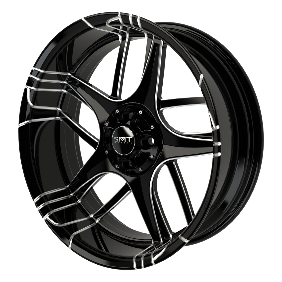 Tesler Harley Trike Black Double Cut Wheels