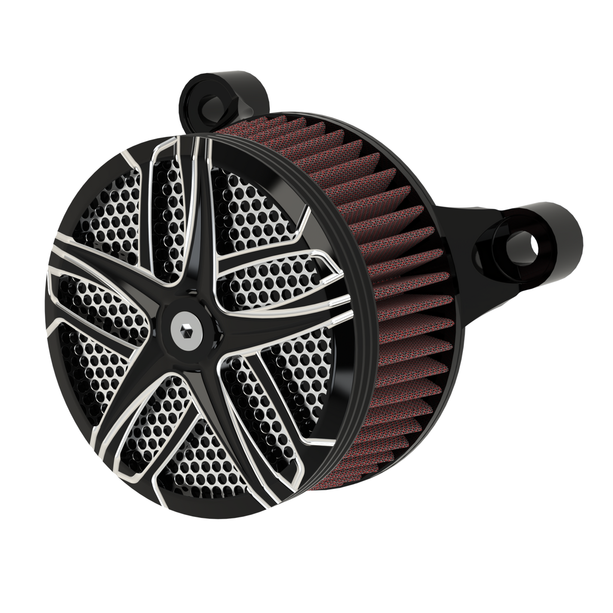 Tesler air cleaner in black double cut