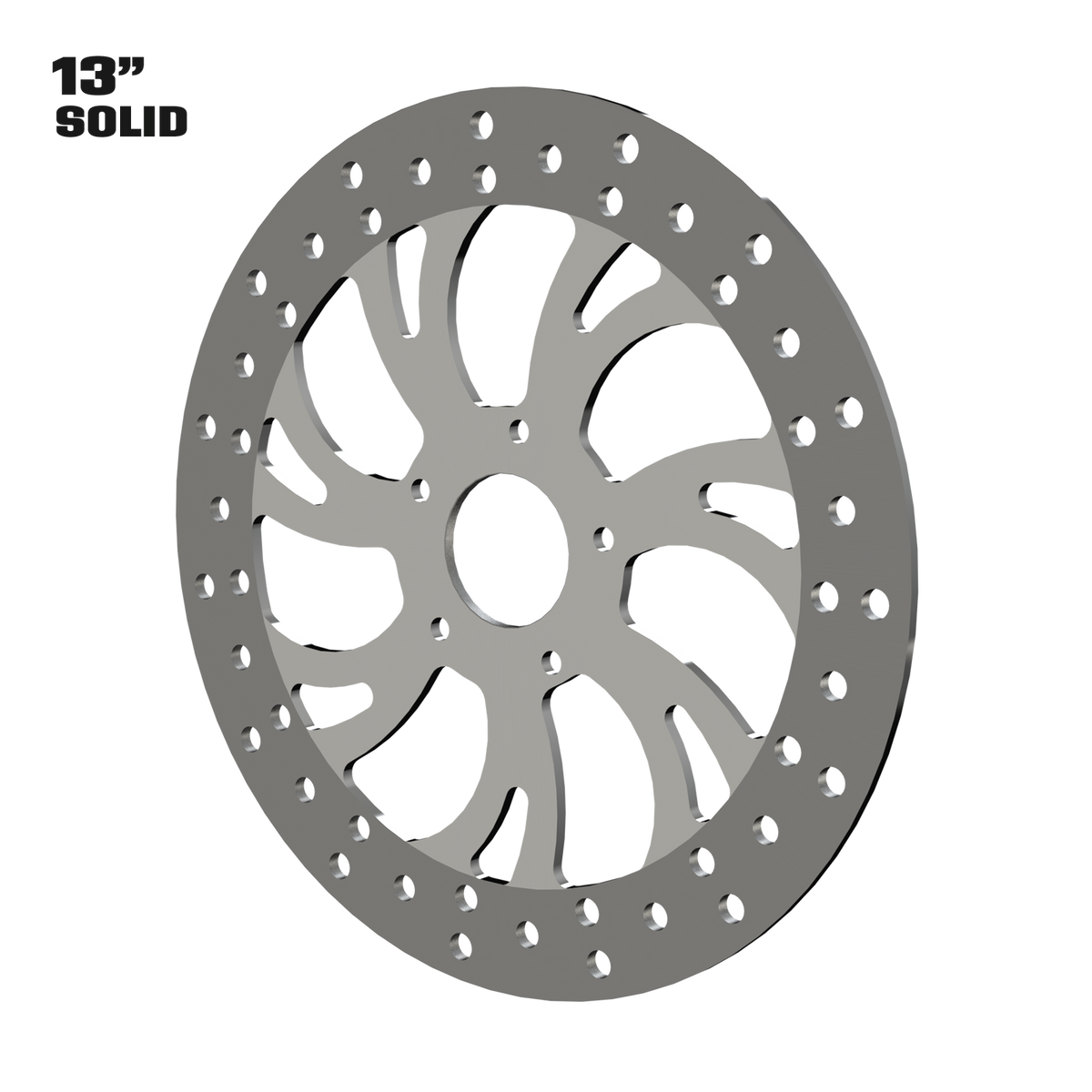 V Arm 13" solid rotor in polished