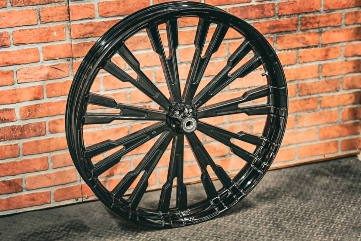 30x4.0" ALL BLACK ROULETTE (2009-2026 HD Touring)