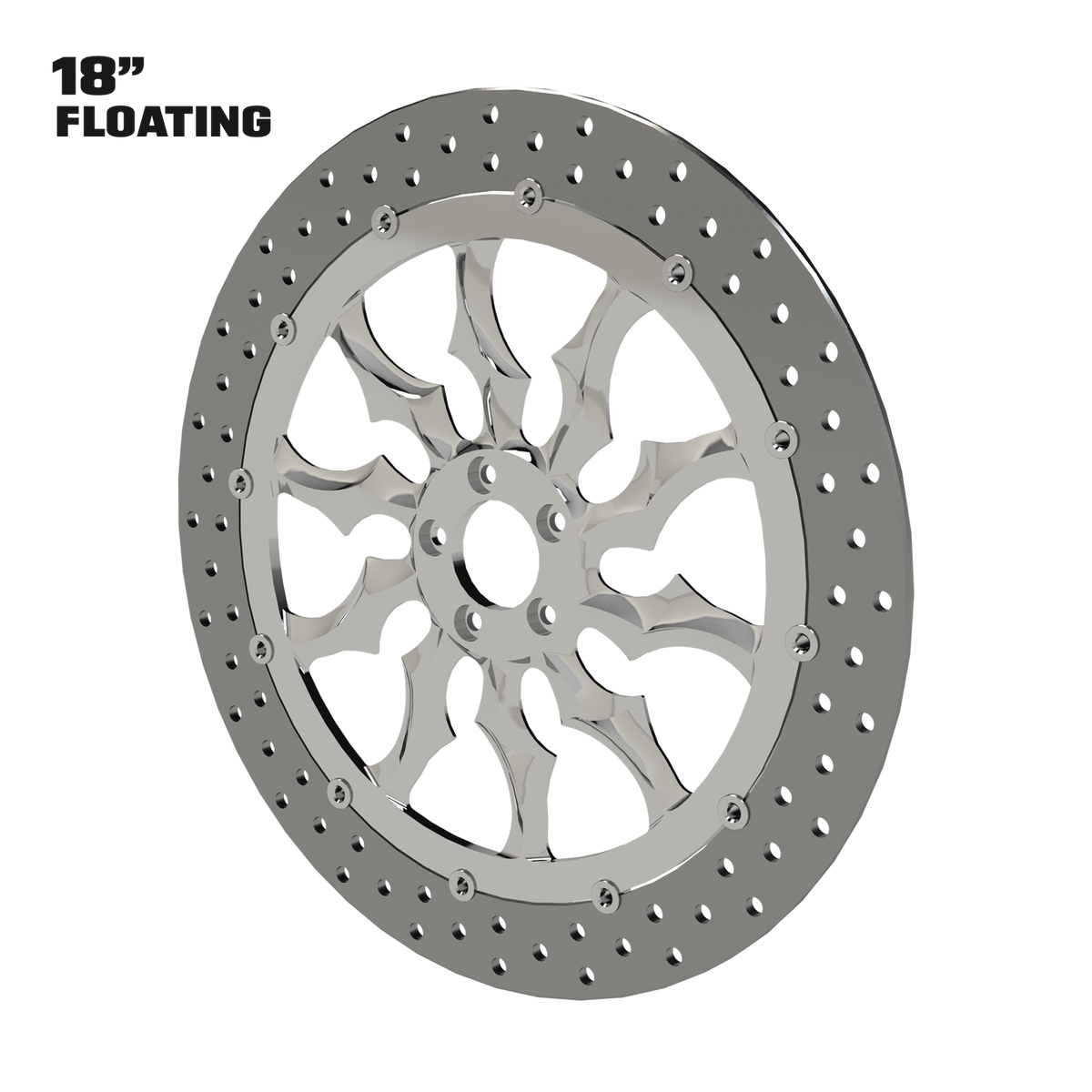Warlord 18" Floating Rotor in Black