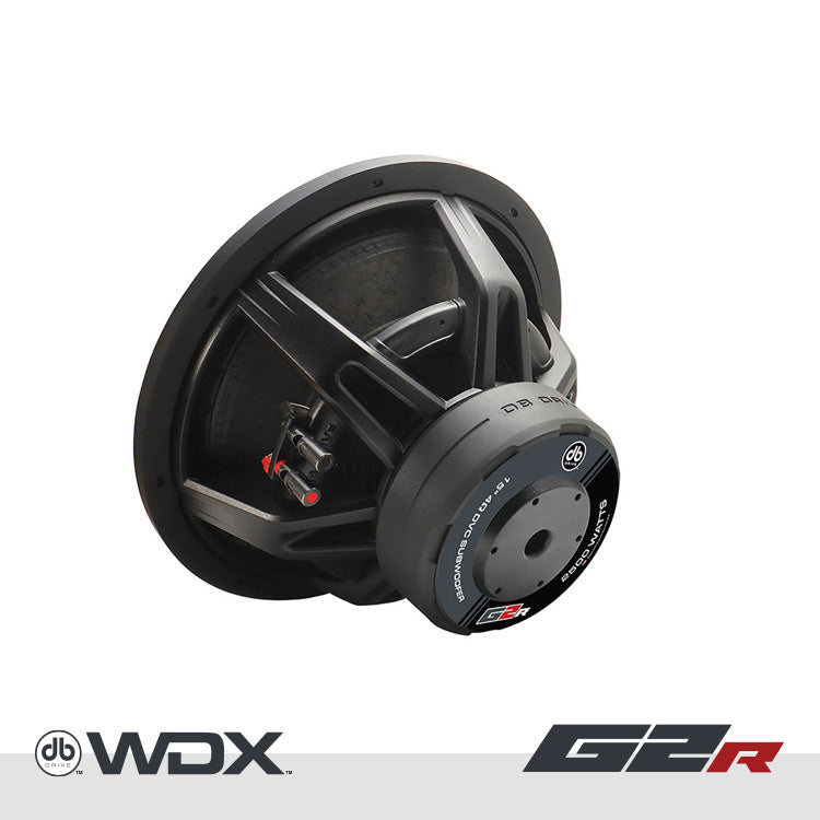 DB Drive WDX15G2R.2 : 15 in. Dual 2-Ohm Subwoofer