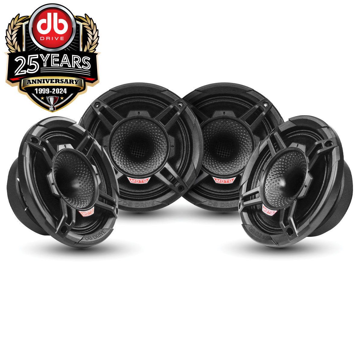 DB Drive WDX6MOTO-4CD : Quad 6.5" Moto 2-Way Loudspeakers W/Back Loaded Compression Driver