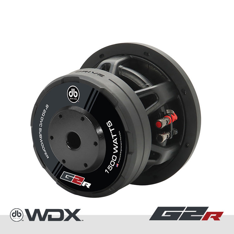 DB Drive WDX8G2R.2 : 8 in. Dual 2-Ohm Subwoofer