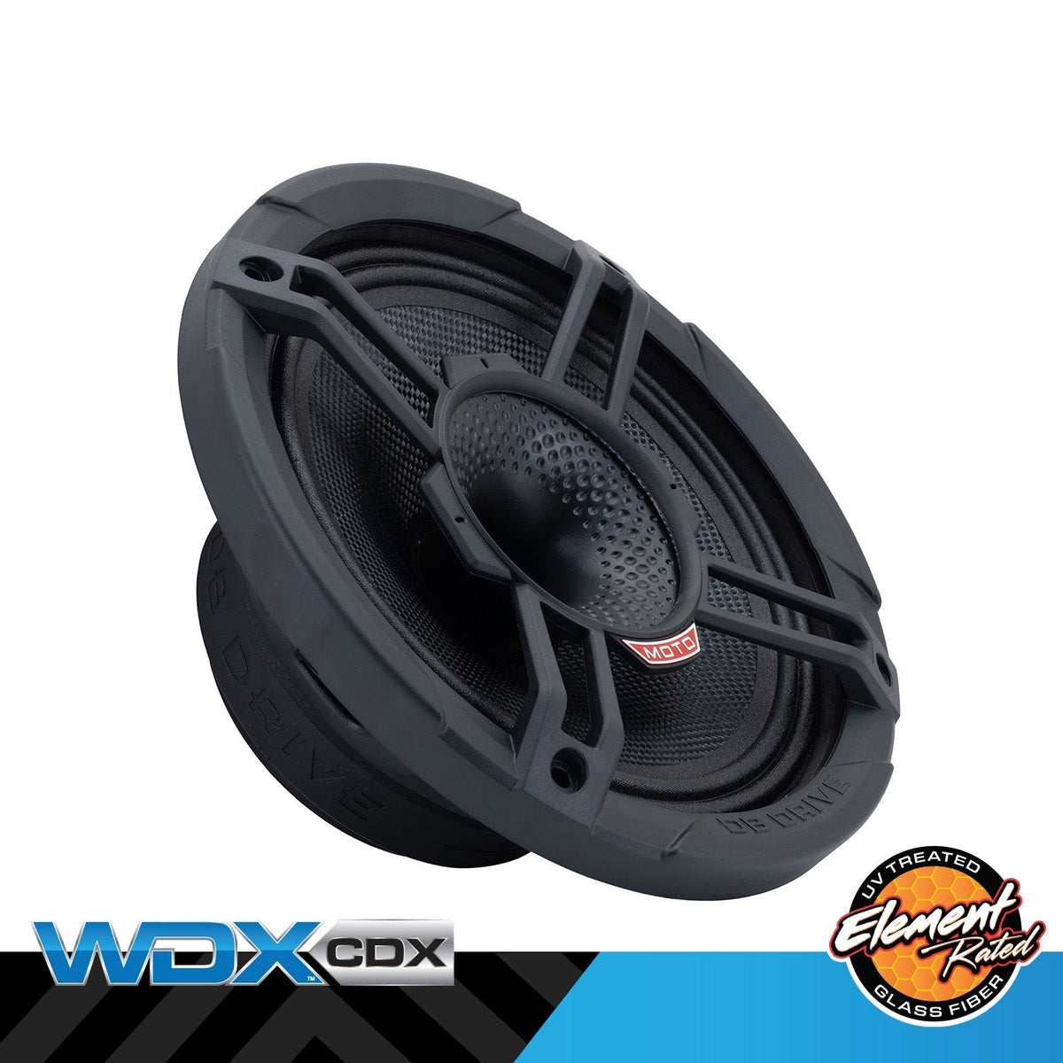 DB Drive WDX8MOTO-CDX : 8" 2-Way Loudspeaker W/Rear Mounted Comp. Driver w/glass fiber element rated cone (1 Pair)