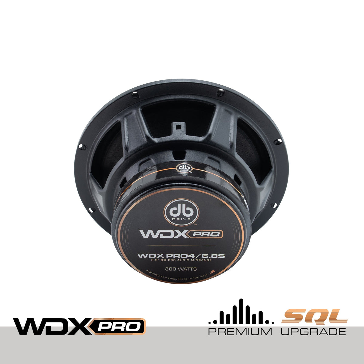 DB Drive WDXPRO4/6.8S: 6.5" Wide Frequency Range-Pro Audio Midrange, 1in KSV VC paper cone with cloth surround (Single)