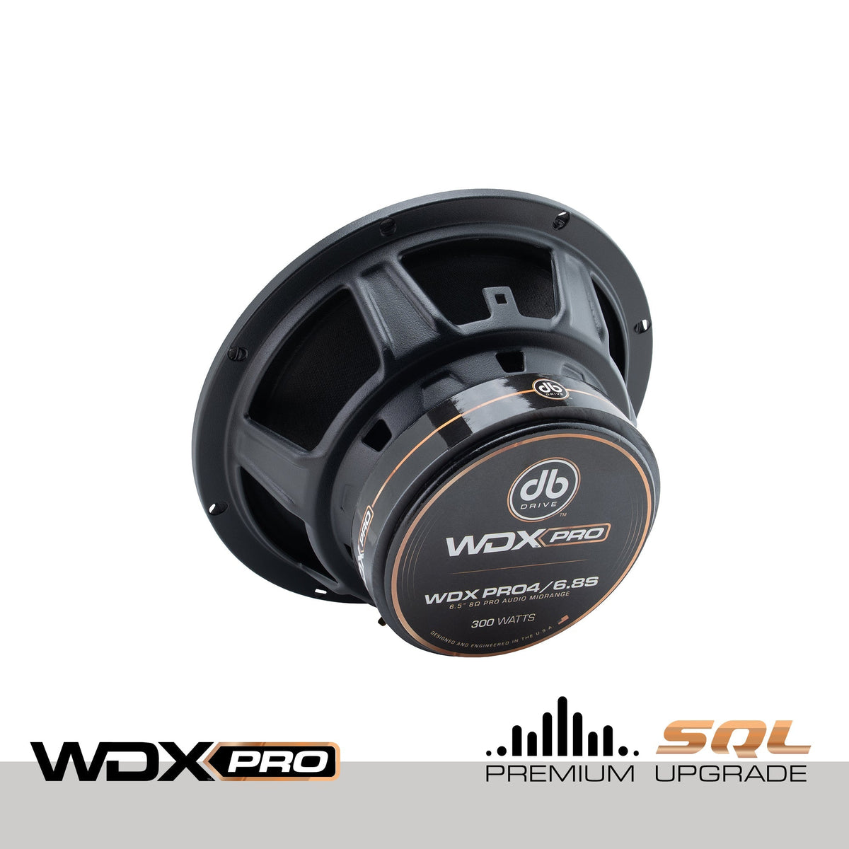 DB Drive WDXPRO4/6.8S: 6.5" Wide Frequency Range-Pro Audio Midrange, 1in KSV VC paper cone with cloth surround (Single)