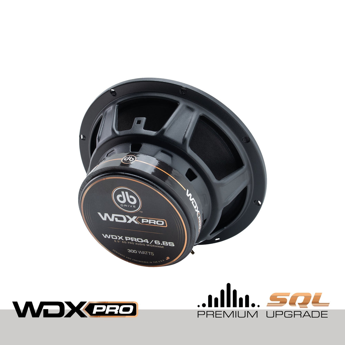 DB Drive WDXPRO4/6.8S: 6.5" Wide Frequency Range-Pro Audio Midrange, 1in KSV VC paper cone with cloth surround (Single)