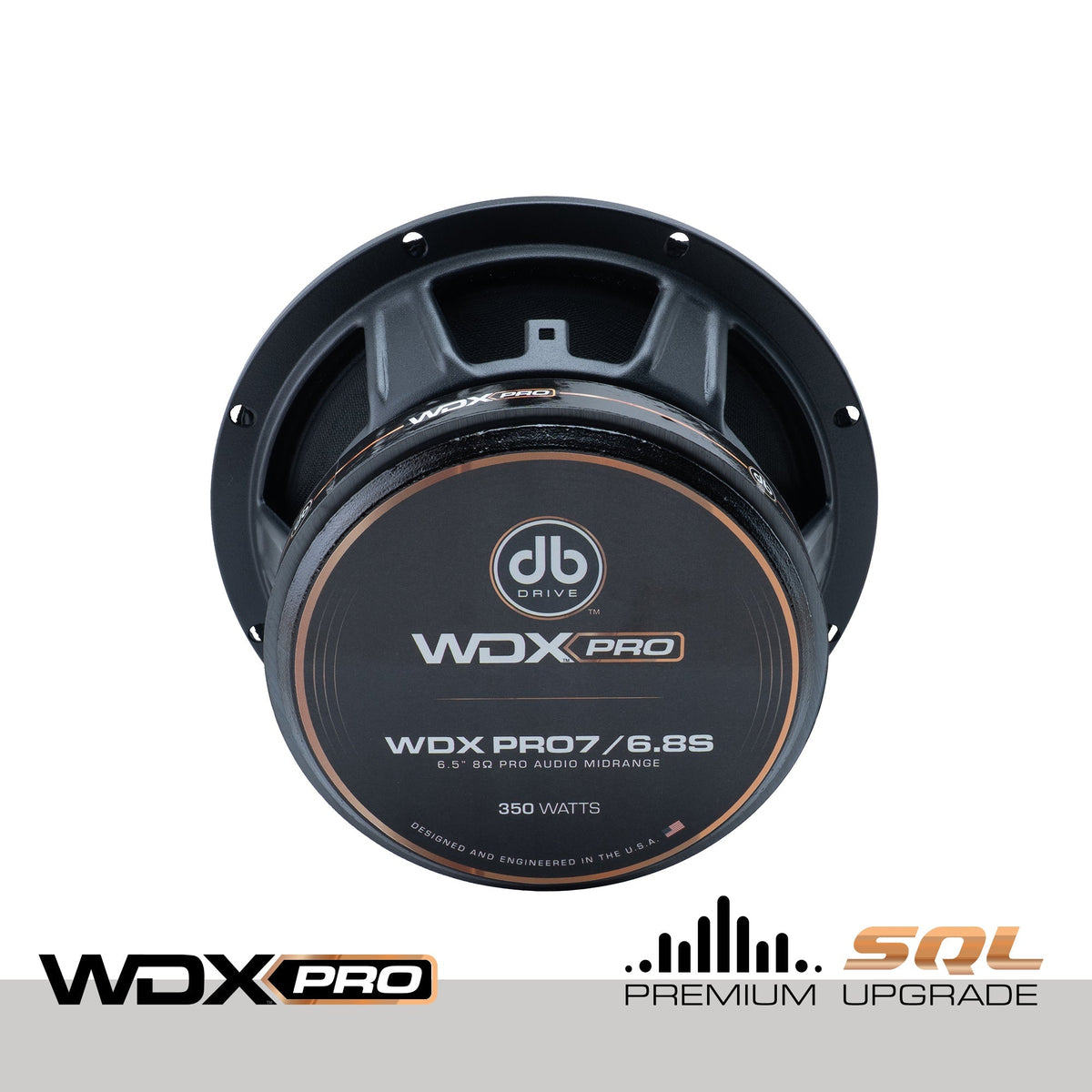 DB Drive WDXPRO7/6.8S : 6.5" Wide Freq Range-ProAudio Mid 1.5in KSV VC papercone w/cloth surround, Ferrite (Single)