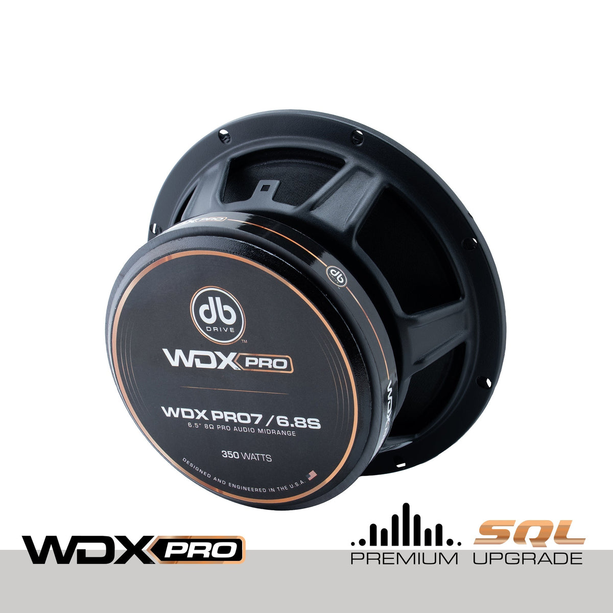 DB Drive WDXPRO7/6.8S : 6.5" Wide Freq Range-ProAudio Mid 1.5in KSV VC papercone w/cloth surround, Ferrite (Single)