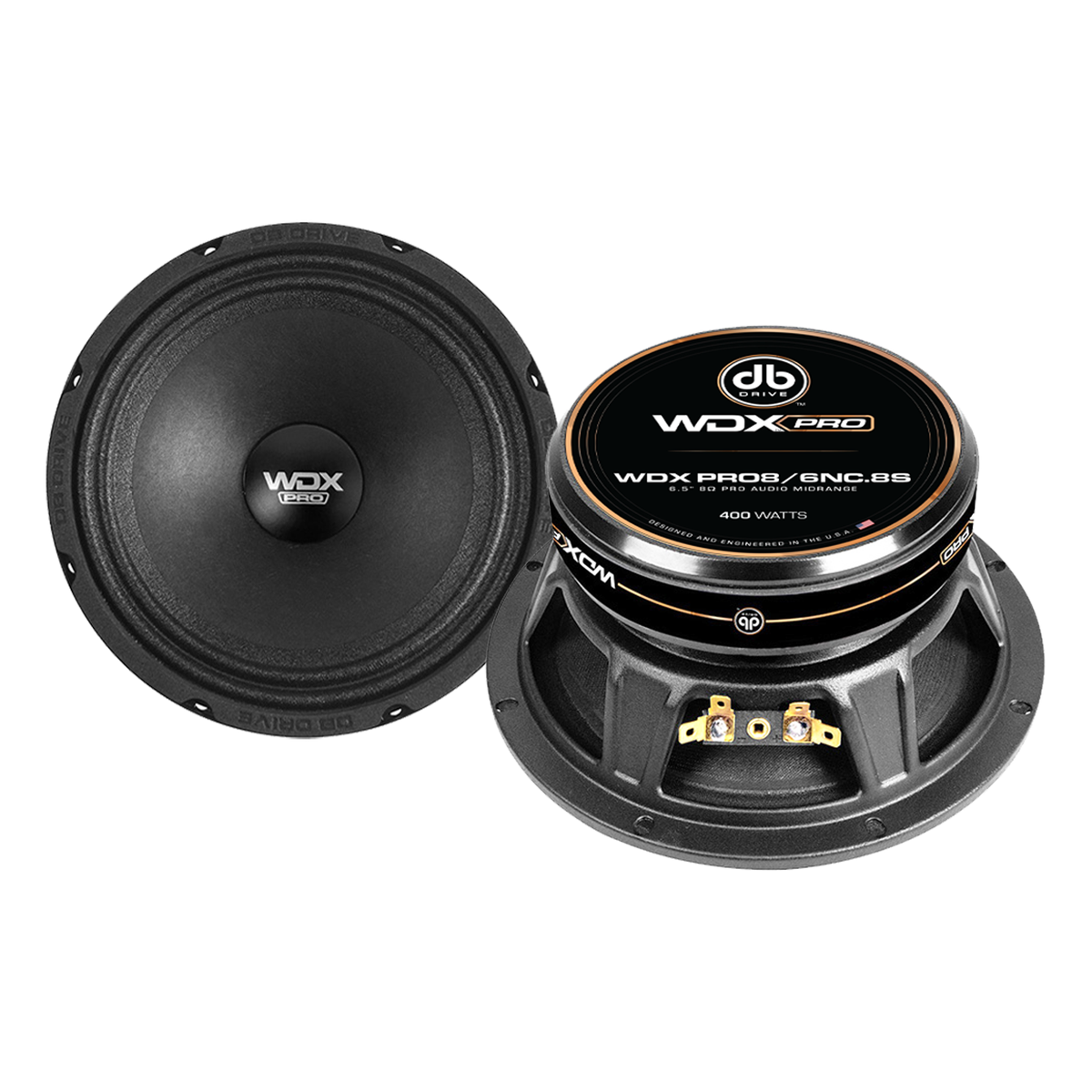DB Drive WDXPRO8/6NC.8S : 6.5" Wide Freq Range-ProAudio MidBass 1.5in TIL VC papercone w/cloth surround