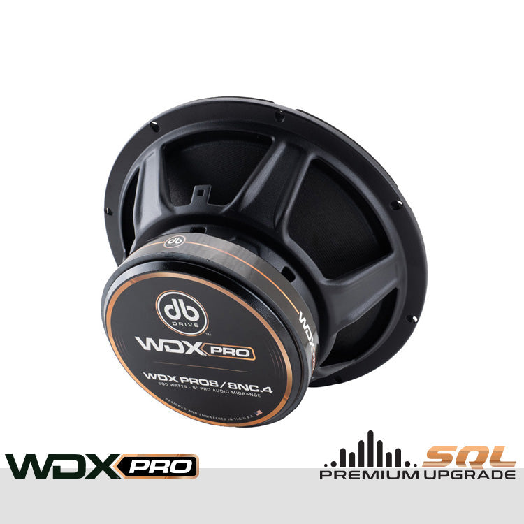 DB Drive WDXPRO8/8NC.4 : 8" Neo-Charged PRO Audio Midbass (1 Pair)