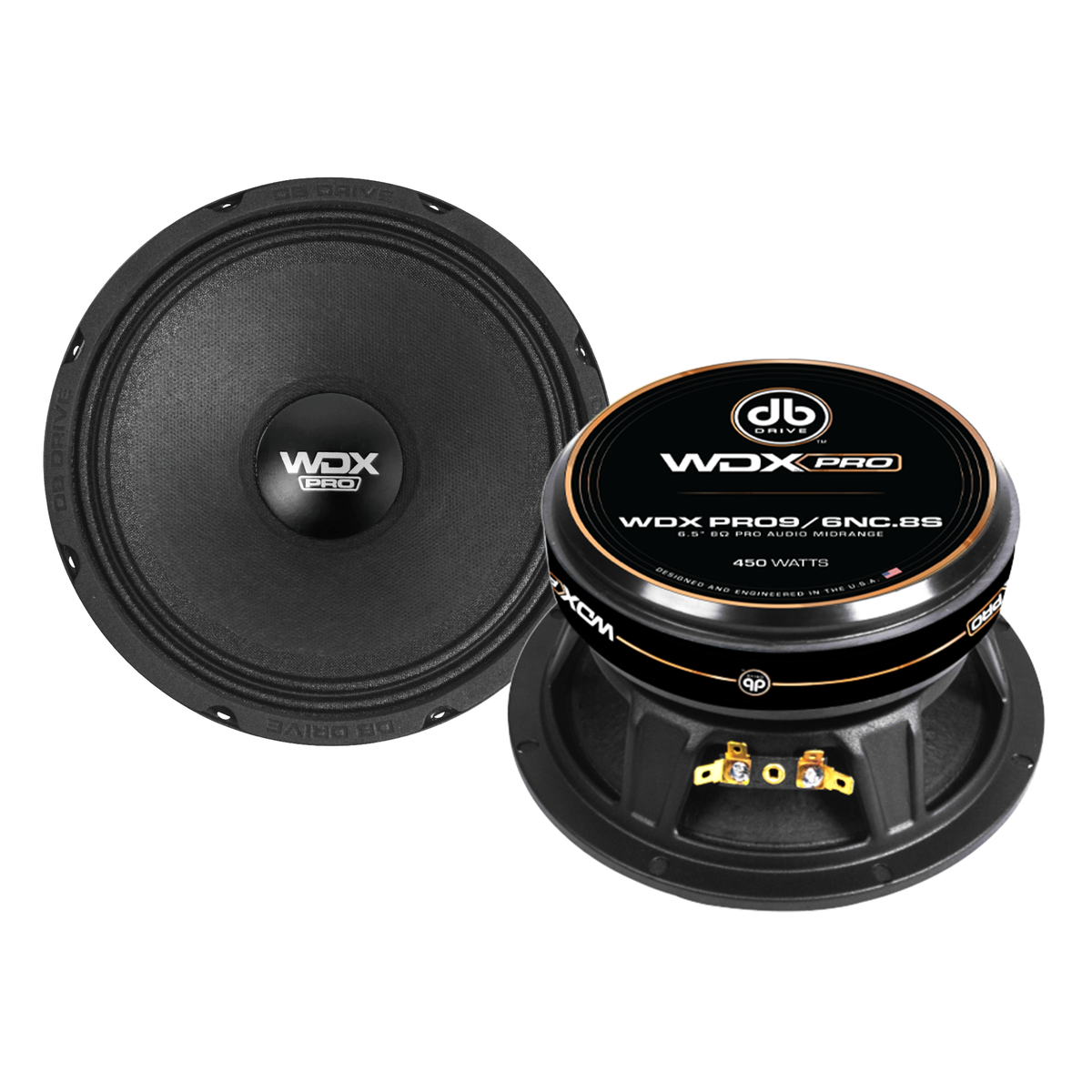 DB Drive WDXPRO9/6NC.8S : 6.5" Wide Freq Range-ProAudio MidBass 1.75in KSV VC papercone w/cloth surround