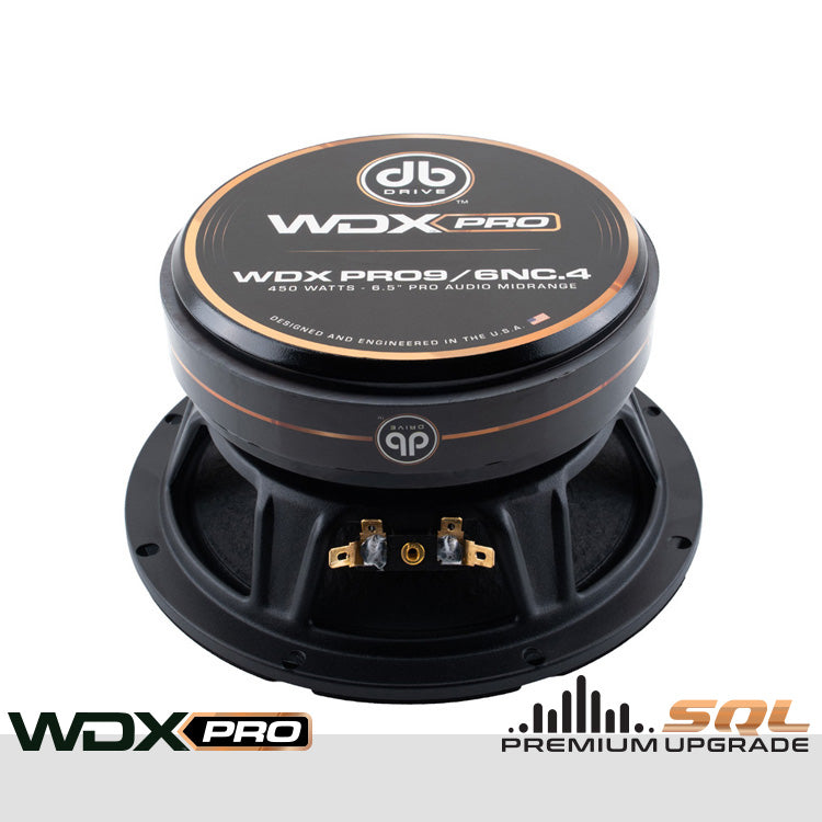 DB Drive WDXPRO9/6NC.4 : 6.5" Neo-Charged PRO Audio Midbass (1 Pair)