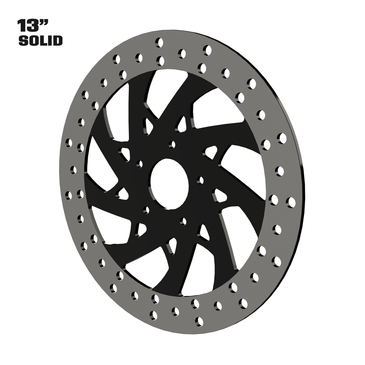 XR9 13" Solid Rotor in Black