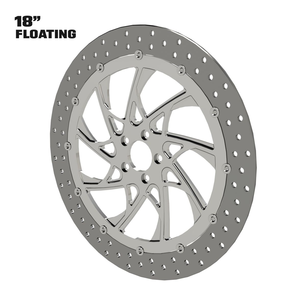 XR9 18" Floating Rotor in Polished