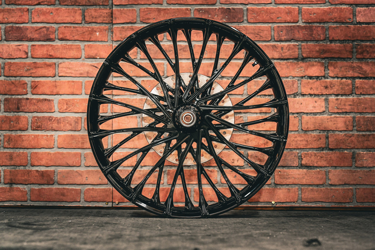 26x3.75" 3D BLACK DIRTY SPOKE (2009-2023 HD Touring)