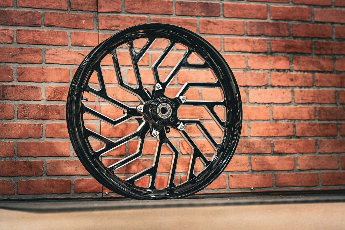 23x3.75" BLACK DOUBLE CUT LEGACY (ONE OFF) (2014 - 2023 HD Touring)