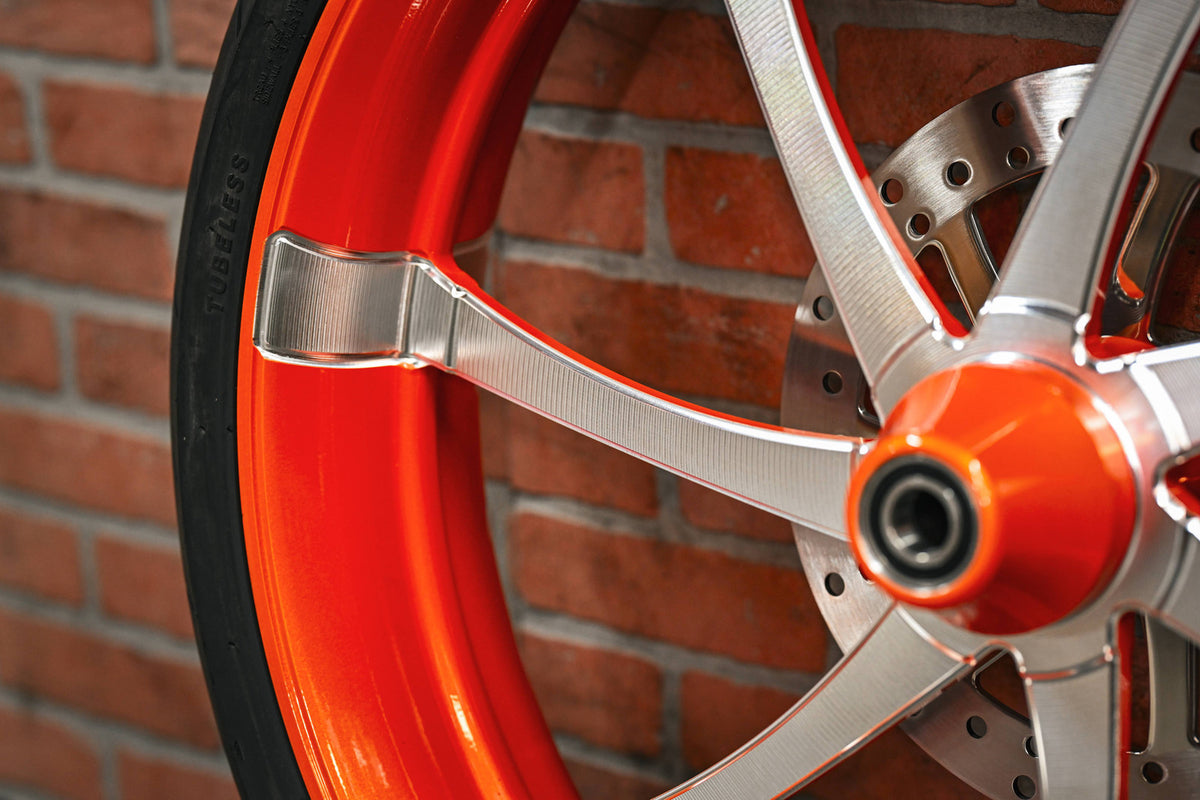 26x5.5" CUSTOM ORANGE DOUBLE CUT OG18 (2008-2013 HD Touring)